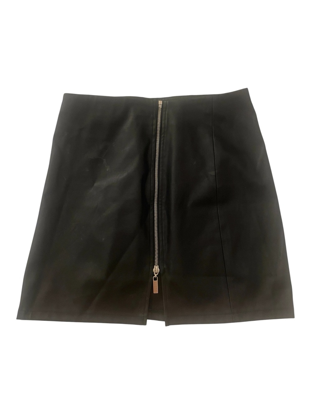 GUESS Women’s Black Faux Leather Mini Skirt – Size M